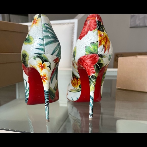 Christian Louboutin Pigalle Follies 100 Calf Hawaii - Picture 6 of 12